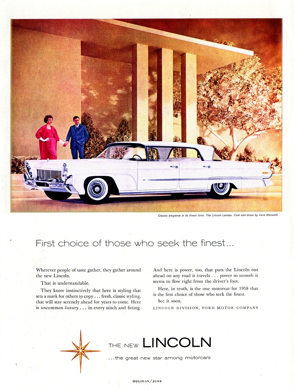 1958 Lincoln Auto Advertising